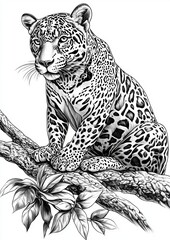 Obraz premium Jaguars Coloring Pages
