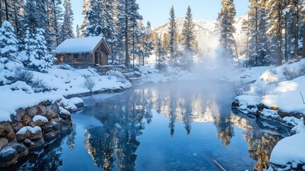 Winter Wonderland Cabin by the Serene Lake