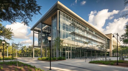 Obraz premium Modern Glass Building