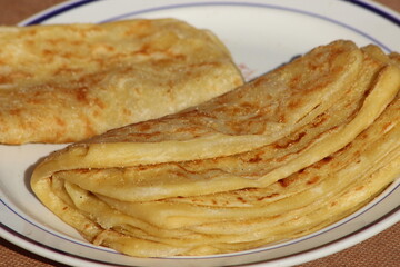 Msemmen Closeup, Traditional Moroccan flatbread