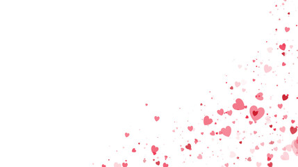 Heart flying frame. Valentines Day banner for greeting cards