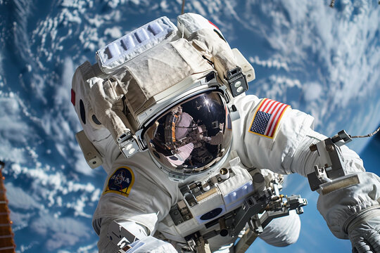 A daring astronaut spacewalk at the end of every title - Powered by Adobe