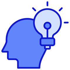Mind Blue Color Icon