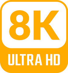 Yellow 8k ultra hd icon