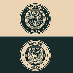 Bear vintage logo 1