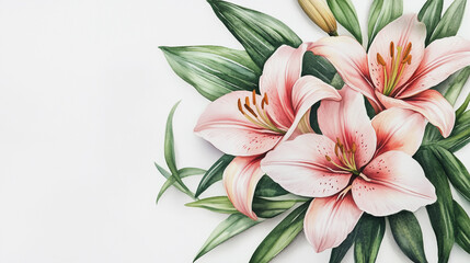 Obraz premium wedding invitation card background vector. Minimal hand painted watercolor botanical flowers texture template background. Design for wedding, vip cover, poster, rsvp moderncard.Valentine's Day