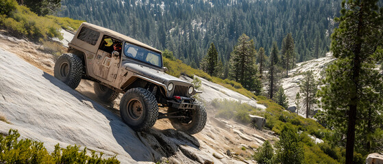 Rugged offroad vehicle climbing steep hillside. Best offroad vehicles for tough terrain. Tips for driving on steep hills. Offroad adventure vehicles for steep inclines.
