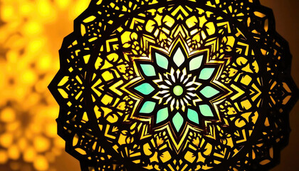 Ramadhan ornament with geometric patterns. Arabic lantern, Ramadan kareem background. Arabic pattern background. Islamic ornament
