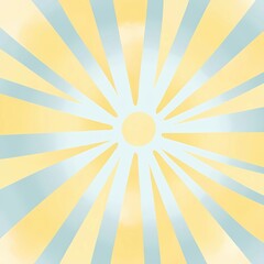 A pattern featuring soft pastel yellow sunbeams blending into a gradient background of pale blue, symbolizing a clear spring morning.