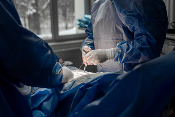 open abdominal surgery, hernia surgery, surgery, patient on the table