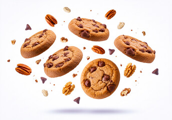 A visually appealing image that evokes the deliciousness of warm, freshly baked chocolate chip cookies