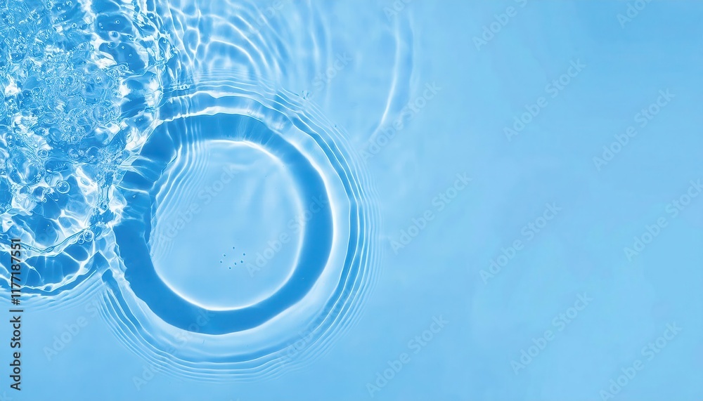 Poster crystal clear rippling water with sunlight reflections creating soothing aquatic patterns ideal for 