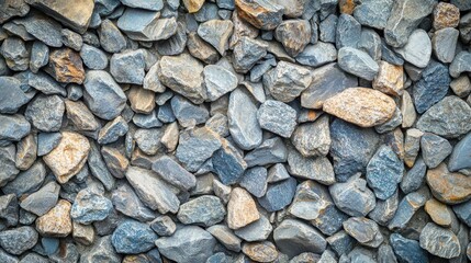 Textured Natural Stone Background of Various Shapes and Colors