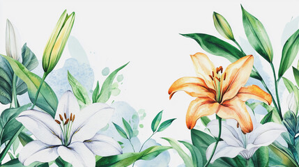 wedding invitation card background vector. Minimal hand painted watercolor botanical flowers texture template background. Design for wedding, vip cover, poster, rsvp moderncard.Valentine's Day