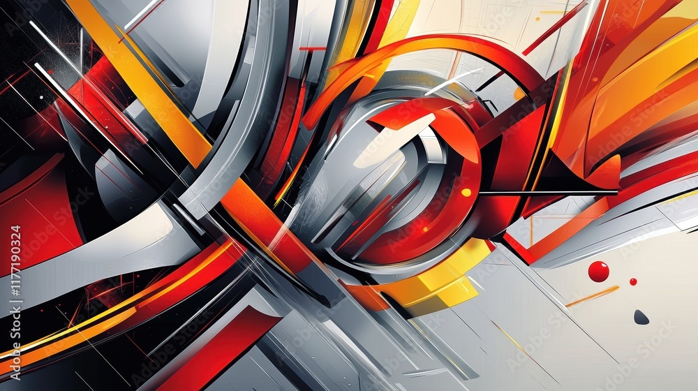 Poster abstract modern backdrop with tech elements. eps 10 vector background