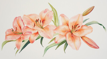 Fototapeta premium wedding invitation card background vector. Minimal hand painted watercolor botanical flowers texture template background. Design for wedding, vip cover, poster, rsvp moderncard.Valentine's Day