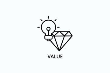 Value Isolated Vector, Icon Or Logo Sign Symbol Illustration