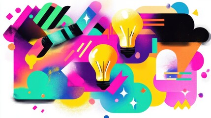 Abstract Colorful Geometric Graphic Design