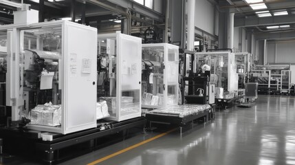 Automated Industrial Packaging Line - Modern Manufacturing Facility