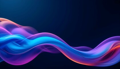 Futuristic Abstract 3D Gradient Design Element