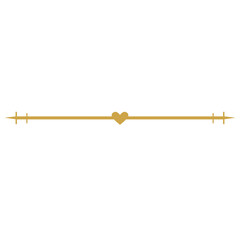 Golden line, gold line, aesthetic line	