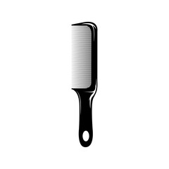 Comb. Barber tool. Vector isolated illustration on white background
