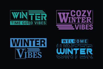 Winter t shirt design vector. winter weather, typography t shirt design
