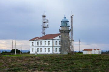 Lighthouse in cabo pe&ntilde;as Spain