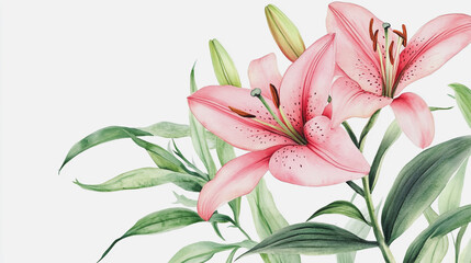 Obraz premium wedding invitation card background vector. Minimal hand painted watercolor botanical flowers texture template background. Design for wedding, vip cover, poster, rsvp moderncard.Valentine's Day