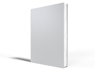 Blank Magazine or Book cover mockup design isolated on white background. Template for presentation a publisher, notebook, catalogs, brochures, magazines, diary, journal, booklet or publication