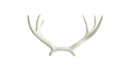 Naklejka premium White antlers with unique texture and shape