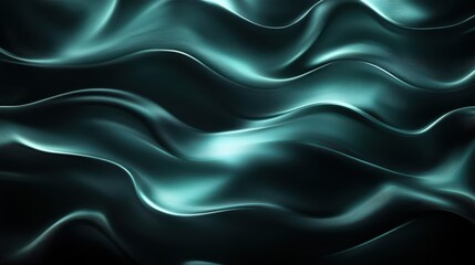 Obraz premium Abstract glowing waves on the dark background. Vector design eps 10