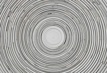 Obraz premium Abstract concentric circles design in grayscale tones