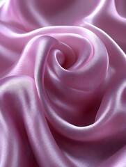 Obraz premium Swirling pink silk fabric texture.