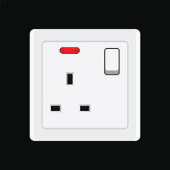 Socket clip art design isolated on a black background