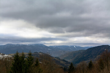 Obraz premium mountains and clouds