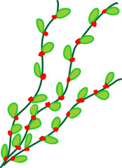 vines branch with leaves