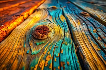 Aged Wooden Texture: Close-Up of Rustic Wood Grain and Natural Imperfections
