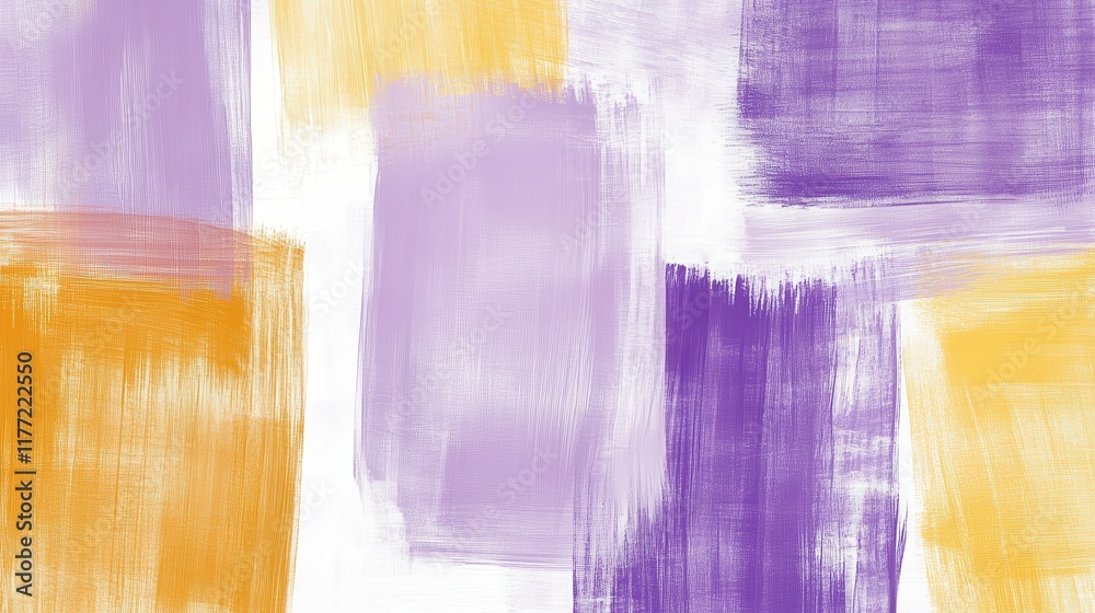 Poster vibrant soft pencil strokes background featuring purple and yellow hues in an abstract design suitab