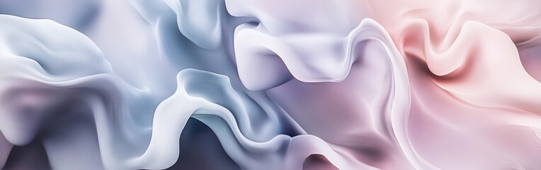 Obraz premium Flowing organic shapes with soft gradients create a soothing abstract composition in gentle hues