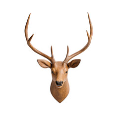 Naklejka premium Deer head with antlers, realistic and detailed design