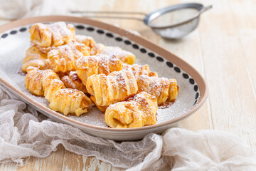 Homemade small apply pastries, sweet dessert