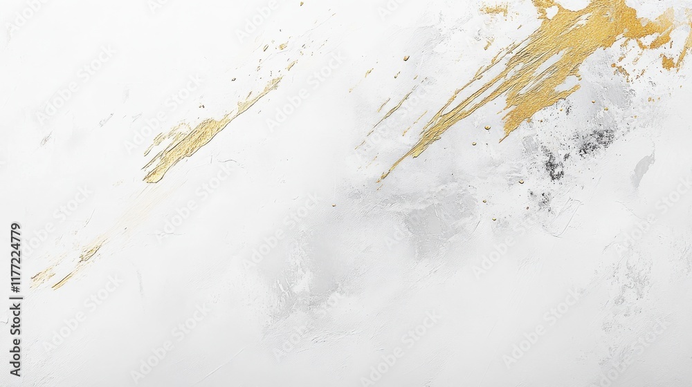 Poster Subtle pencil strokes create a minimalistic abstract art piece on a clean white canvas for serene spaces