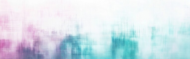 Soft pastel teal and lavender grids create a calming abstract background with gentle textures and colors