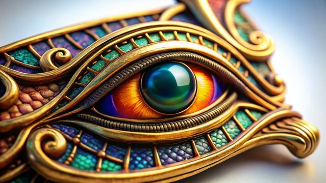 Ancient Egyptian Eye of Thoth Amulet - Mystical Symbol Charm Pendant Jewelry