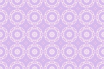 Lavender Mandala-Inspired Seamless Pattern