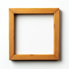Polished wooden picture frame ready for decoration, ideal for showcasing artwork or photographs in any setting