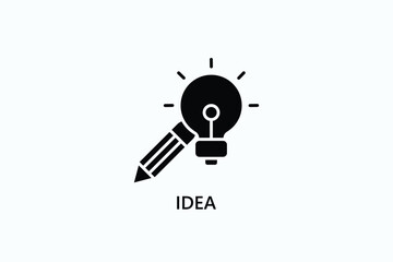 Idea Isolated Vector, Icon Or Logo Sign Symbol Illustration