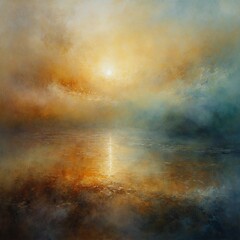 A dreamlike abstractartwork soft warm light