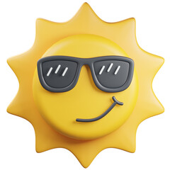 3d emot cool sun for streamer and discord high quality and uniq